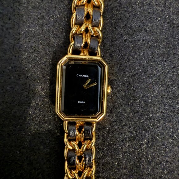 Chanel Premiere Gold and Black Watch - Picture 1 of 9